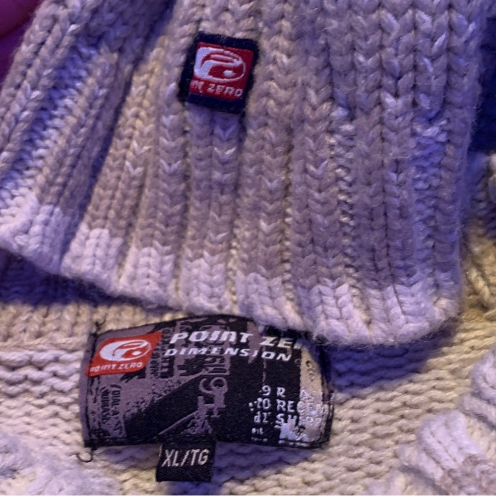 Point Zero Ribbed Knit Sweater in Soft Gray - Picture 2 of 3